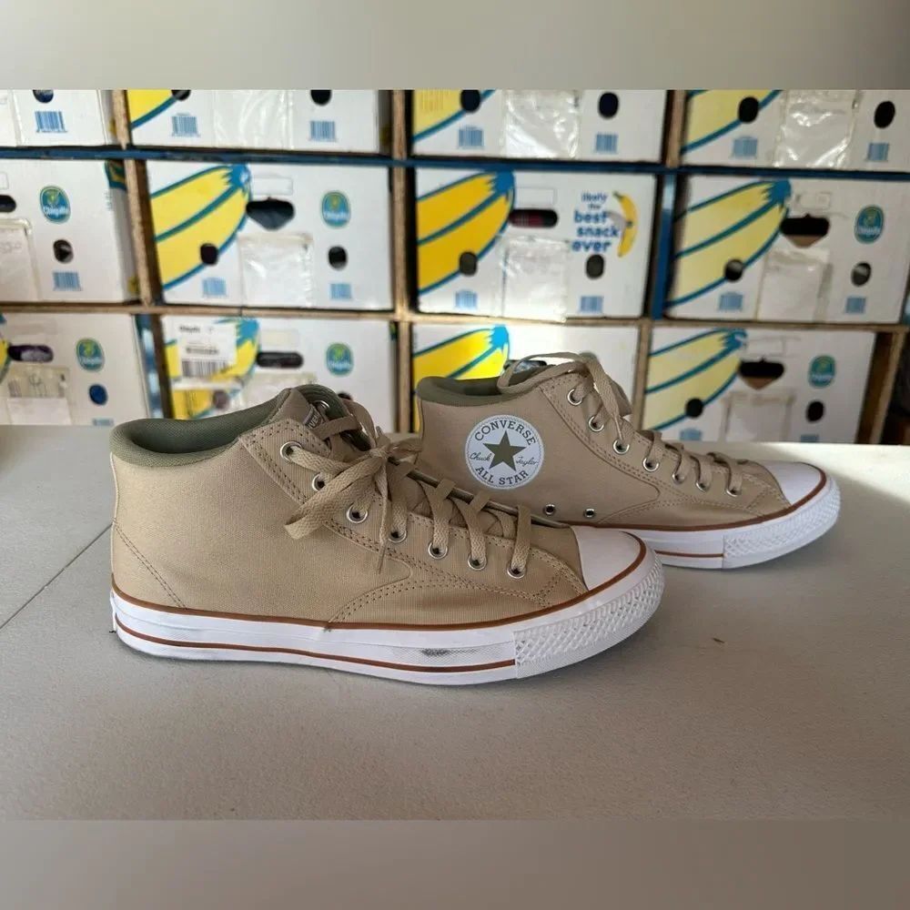 Converse Khaki High-Top Sneakers